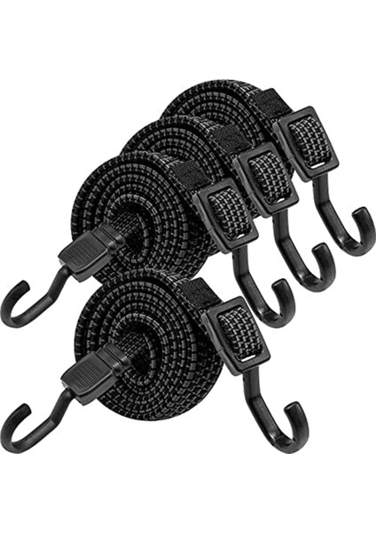 Kancalı Bungee, Kancalı 4 Adet Genişleticiler, Bisiklet Taşıyıcıları Için 100CM Ayarlanabilir Elastik Kayış, Motosikletler (Yurt Dışından)
