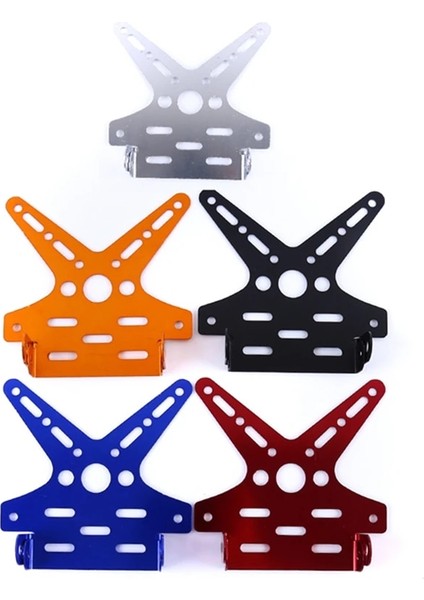 Gümüş Tarzı Elektrolizle Alüminyum Alaşımlı Motosiklet Arka Plaka Çerçevesi Motosiklet Braketi Scooter Ayarlı Plaka Holde (Yurt Dışından) fiyatları