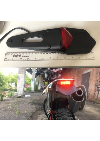 Kırmızı Stil Motosiklet LED Kuyruk Lambası ve Arka Çamurluk Durdurma Enduro Arka Lambası Mx Trail Supermoto Cr Exc Wrf Için (Yurt Dışından)