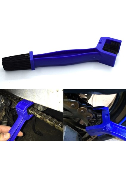 Mavi Stil Motosiklet Bisiklet Zinciri Temizleme Toz Sökücü Dişli Çöp Aracı Ktm Bmw Yamaha R1 R6 R3 R15 FZ16 Fz1 MT09 MT07 Fz6 XJR1300 (Yurt Dışından)