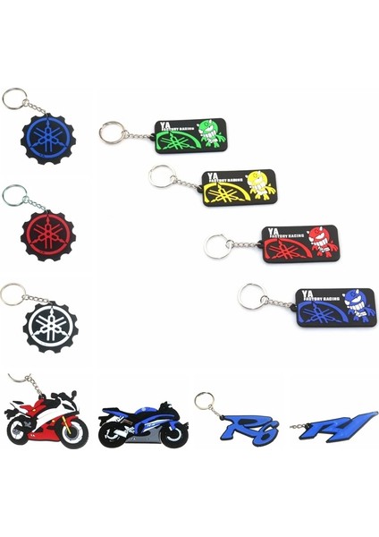 Gtou-Rd Stili Motosiklet Modeli Anahtarlık Anahtarlık Anahtarlık Anahtarlık Tutucu Yamaha R6 Lokomotif Modeli (Yurt Dışından)
