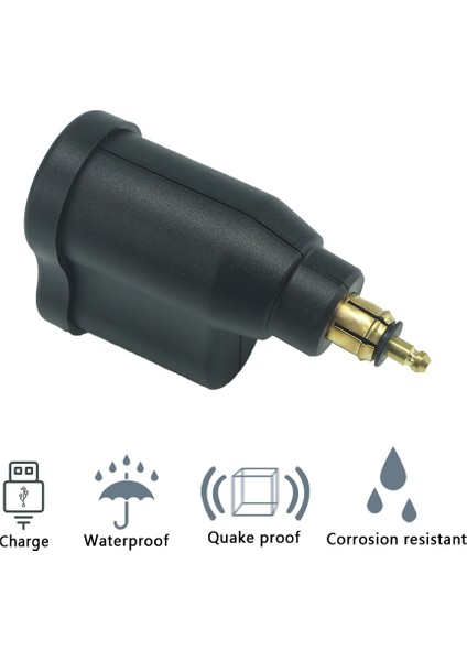 Siyah Stil Bmw Için R1200GS Macera R1250GS Lc F850GS F750GS Çift USB Şarj Cihazı Motosiklet Dın Çakmak Şarj Cihazı Sigara Su Geçirmez Soket (Yurt Dışından) fırsatları