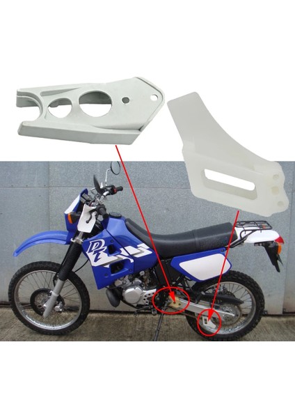 B Tarzı Yamaha DT230 DT200 DT125 DT125R Için Motosiklet Kauçuk Zincir Kılavuz Kaydırıcı Koruma Salınım Kolu Koruması Dt (Yurt Dışından)