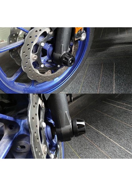 Mt-09 Arka Stil Yamaha Mt-07 Fz-07 MT07 FZ07 mt FZ09 Motosiklet Tekerlek Koruyucu mt Fz Için Arka Ön Aks Çatal Crash Slider (Yurt Dışından)