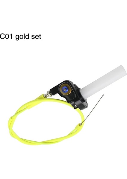 Kablo Stili ile Altın Alconstar- Kablo Yerleştirme ve Bükümlü Motosiklet Görsel Gaz Kelebeği Kolları Gaz Gaz Kelebeği Kolu Kir Bisikletleri Atv 50CC- Klx Crf 230 (Yurt Dışından)