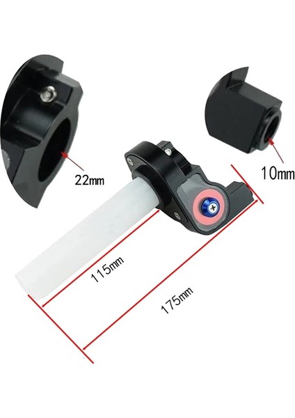 Kablo Stili ile Altın Alconstar- Kablo Yerleştirme ve Bükümlü Motosiklet Görsel Gaz Kelebeği Kolları Gaz Gaz Kelebeği Kolu Kir Bisikletleri Atv 50CC- Klx Crf 230 (Yurt Dışından)