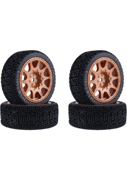68MM 1/10 Rc Araba Lastikleri Yol Touring Drift Araba Lastiği Tekerlekler Için TT01 TT02 TT02B XV01 TA06 Ptg-2, Haki (Yurt Dışından)