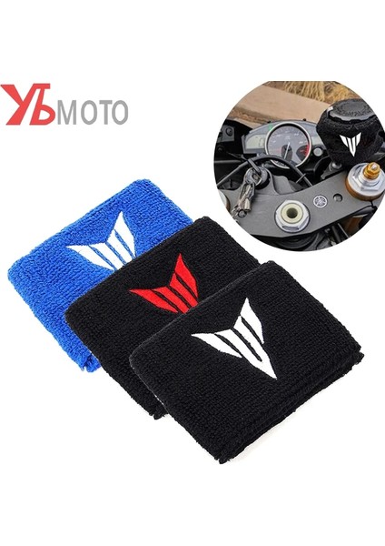 Mavi 2 Adet Tarzı Yamaha Tracer9 Gt TRACER9GT MTT07 Için Aksesuarları Fren Hidroliği Haznesi Kapağı Yağ Kupası Çorap Pamuk Işlemeli Logo mt (Yurt Dışından)