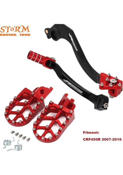 Vites Kolu 7161 Tarzı Honda Için CR250R CRF150R CRF250R CRF450R CRF450RX CRF450X Yeni Footpeg Footrest Fren Pedalları Vites Kolu (Yurt Dışından) modelleri