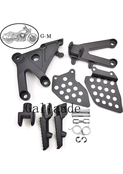 Siyah Footrests Stili Honda CBR600RR CBR600 Rr Için Motosiklet Ön Ayaklık Ayak Pegs Seti (Yurt Dışından)