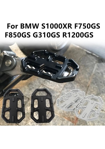 Siyah Stil Nordson Alüminyum Motosiklet Kütük Geniş Ayak Pegs Pedallar Dinlenme Footpegs Bmw G310GS F750GS F850GS R1200GS R Nine T Scrambler (Yurt Dışından)