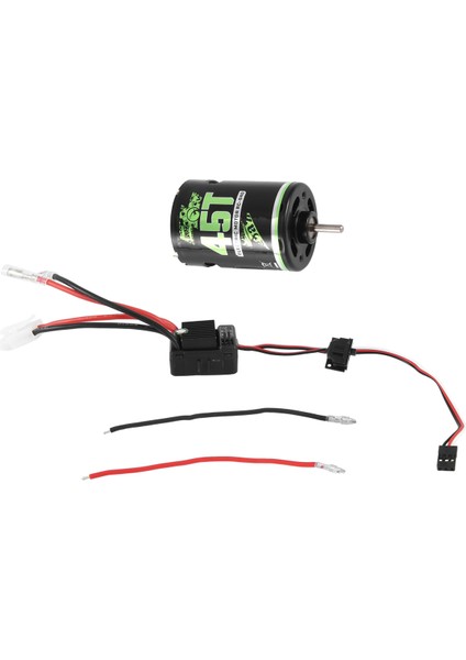540 Fırçalı Motor 45 T ile 1060 Fırçalı Esc 60A 2-3 S Lipo Su Geçirmez Elektrikli Hız Kontrol Cihazı Rc 1/10 Araba Için (Yurt Dışından)