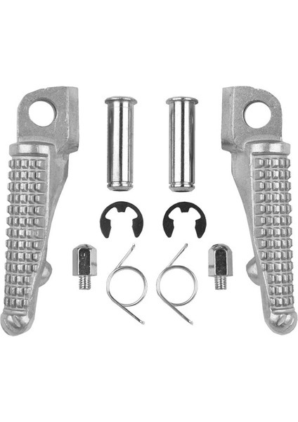 Mat Siyah Stil Motosiklet Ön Footrests Ayak Mandalları Pedalı Kawasaki Ninja ZX6R ZX10R ZX12R Z1000 Z750 ER6F ZX636 EX650 ER6N Nınja 650R EX250 (Yurt Dışından) modelleri