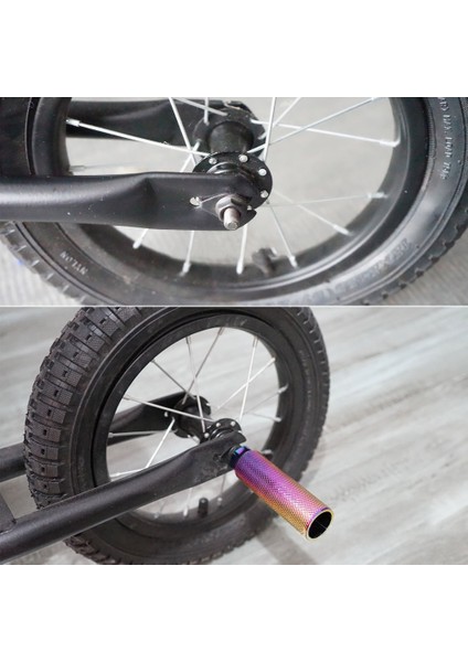 B Siyah Stil 2x Mtb Bmx Bisiklet Bisiklet Aks Pedalı Alaşım Ayak Dublör Peg Ayaklık-Kol Silindir Kavrama Kaymaz Ön Arka Aks Ayak Pick (Yurt Dışından) modelleri