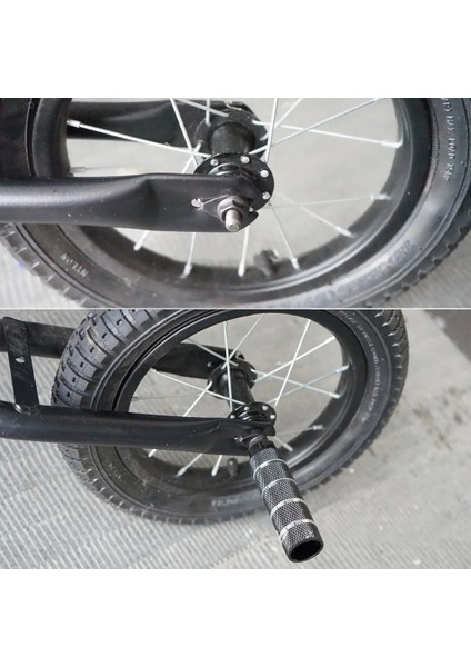 B Siyah Stil 2x Mtb Bmx Bisiklet Bisiklet Aks Pedalı Alaşım Ayak Dublör Peg Ayaklık-Kol Silindir Kavrama Kaymaz Ön Arka Aks Ayak Pick (Yurt Dışından) fırsatları