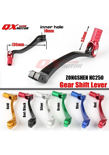 Qx Yeşil Stil Motosiklet Alüminyum Katlanır Shifter Vites Kolu NC250 Kayo T6 K6 Bse J TT-250R Shr Kews K16 X7 Dirt Bike Motokros (Yurt Dışından) fiyatları