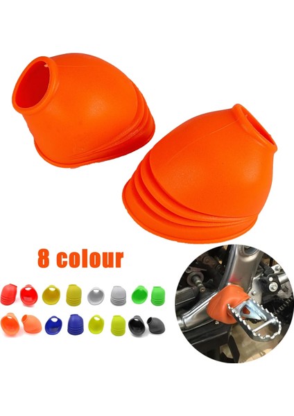 Kırmızı Stil Motosiklet Kauçuk Ayak Peg Kapağı Kir Bisiklet Off-Road Pedal Koruyucu Ktm Exc Excf Xc Xcf Xcw Xcfw Mx Egs Sx Sxf Sxs Smr (Yurt Dışından)