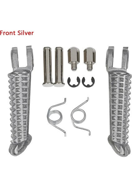 Ön Mat Siyah Stil Motosiklet Footrests Ayak Mandalları Arka Ön Yamaha Yzf R1 R6 Yzf R (Yurt Dışından)