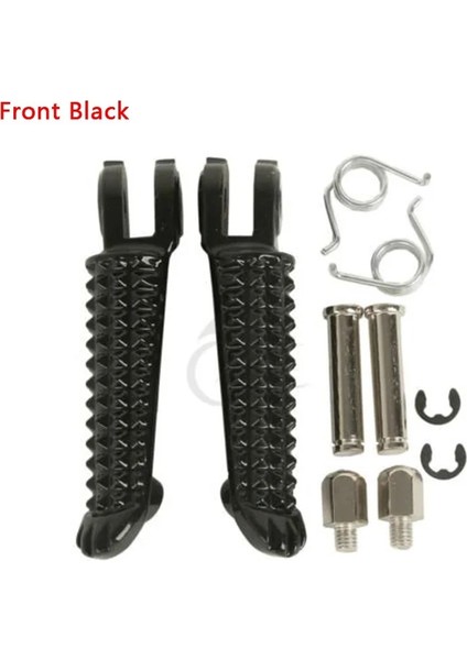 Ön Mat Siyah Stil Motosiklet Footrests Ayak Mandalları Arka Ön Yamaha Yzf R1 R6 Yzf R (Yurt Dışından)