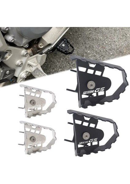 F750GS Gümüş Stili Bmw Için F750GS F850GS F 750GS F850 Gs Arka Ayak Fren Kolu Pedalı Büyütme Uzatma Genişletici Arka Fren Peg Pad (Yurt Dışından)
