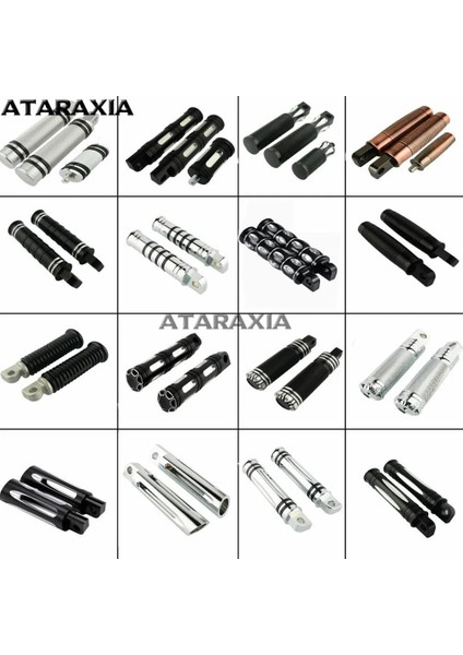 Stil 22 Stil Motosiklet Ön Arka Ayak Peg Footrest Pedal Shifter Tırnak Harley Sportster Xl Touring Road King Dyna Fatboy V-Rod (Yurt Dışından) fırsatları
