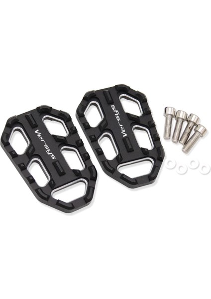Siyah Logo Stili Kawasaki VERSYS-X300 VERSYS650 Versys Için Motosiklet C Kütük Geniş Footrest Pedalı Dinlenme Footpegs (Yurt Dışından)