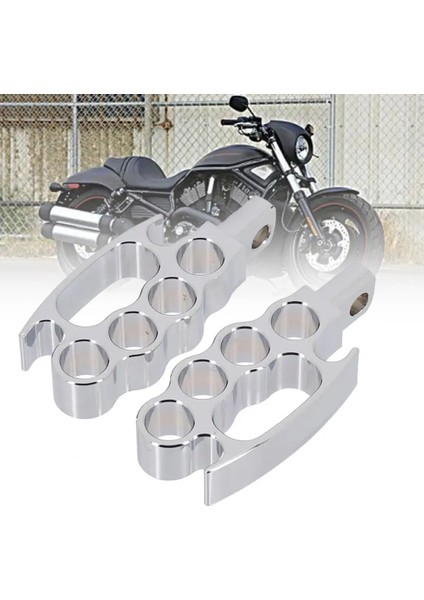 Kaplama Gümüş Tarzı 40%HOT2PCS Motosiklet Ayak Peg Knuckle Aşınmaya Dayanıklı Alüminyum Serin Footrest Pedalı Fxcw XL883N XL1200N ile Uyumlu (Yurt Dışından) modelleri