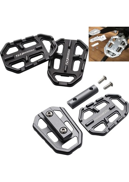 Titanyum Ayaklıklar Stili Roaopp Motosiklet C Ayak Pegs Pedallar Ayak Dayanakları Alüminyum Bmw Için G310GS F750GS F850GS R1200GS (Yurt Dışından)