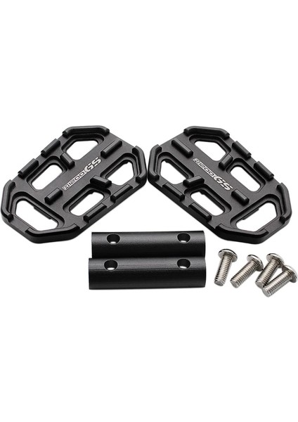 Titanyum Ayaklıklar Stili Nuoxintr Motosiklet Kütük Geniş Ayak Pegs C Alüminyum Pedallar Dinlenme Footpegs Bmw F750GS F850GS G310GS R1200GS Sr Siyah (Yurt Dışından)