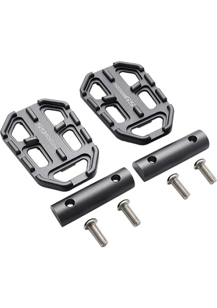 Titanyum Ayaklıklar Stili Nuoxintr Motosiklet Kütük Geniş Ayak Pegs C Alüminyum Pedallar Dinlenme Footpegs Bmw F750GS F850GS G310GS R1200GS Sr Siyah (Yurt Dışından)