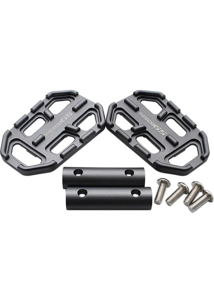 Titanyum Ayaklıklar Stili Nuoxintr Motosiklet Kütük Geniş Ayak Pegs C Alüminyum Pedallar Dinlenme Footpegs Bmw F750GS F850GS G310GS R1200GS Sr Siyah (Yurt Dışından)