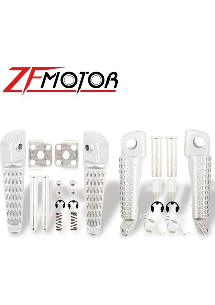 Ön ve Arka Stil Motosiklet Ön Arka Footrests Ayak Mandalları Kawasaki Ninja 250 Z750 Z800 Zx ER6F ER6N Zx-6r 636 Zx-9r ZX-10R ZX-12R Zx-1 (Yurt Dışından)