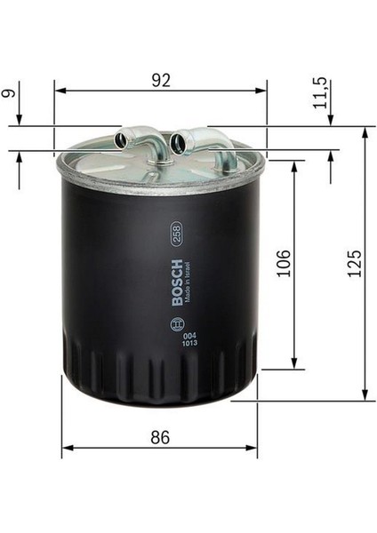 Yakit Filtresi [ Mercedes-Benz E220 Cdi, E350 Cdi, E270 Cdi, C220 Cdi, C200 Cdi, S320 Cdi, S350 Cdi, A180 Cdi, A200 Cdi, A160 Cdi, Vito 2003 -, Sprinter 2006 - ] 18051