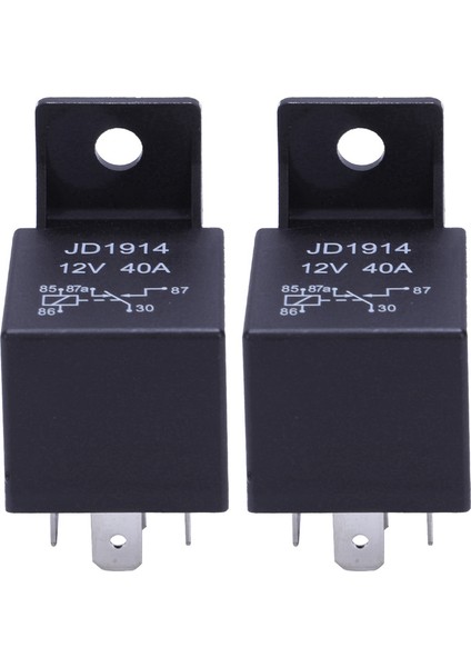 2x 12V Volt 40A Amp 5 Pinli Geçiş Rölesi Otomotiv Araba Motosiklet Tekne Bisiklet (Yurt Dışından)