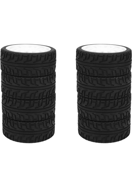 8 Adet 1/8 Rc Araba Lastik Lastikler Plastik Tekerlekler Redcat Team Hobao 1/8/on-Road Araba (Yurt Dışından)