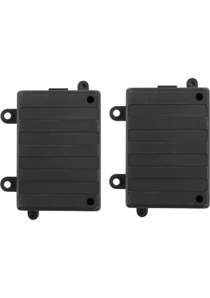 2x Alıcı Kutusu Rc Araba Radyo Kutusu Dekorasyon Aracı Plastik 1/10 Rc Kaya Paletli Araba Eksenel SCX10 D90 D110 D130 (Yurt Dışından)