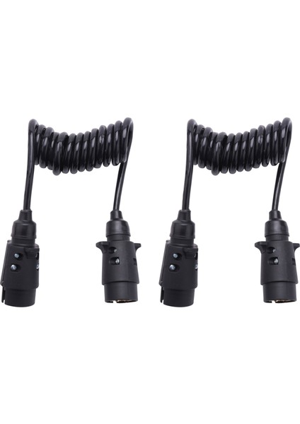 2x 1.6 M 7 Pin Araba Çekici Römork Uzatma Kablo Kurşun Kamyon Fişi Tel Parçaları Kaplin Devre Fişi (Yurt Dışından)