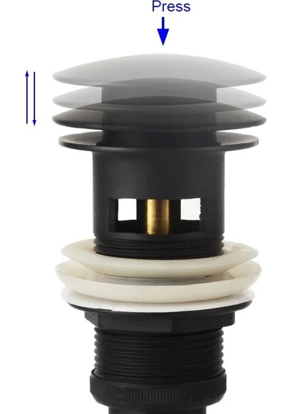 Delik Stili ile Koyu Altın Pirinç Drenaj Siyahbeyazkrom Kaplamaaltıngül Altınorb Banyo Havzası Aşağı Açılan Pop-Up Drenaj Taşma Deliği Olmadan Tasarım (Yurt Dışından) indirimleri