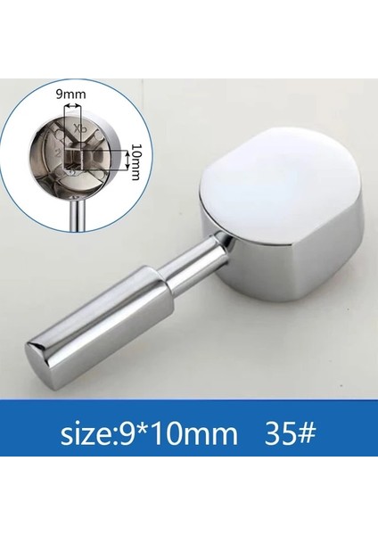 35MM Tip 5 Stili Musluk Kolu Aksesuarları Banyo Yedek Krom Kaplama Musluklar Kartuş Makara Musluk Tek Metal Kol Kolu (Yurt Dışından)