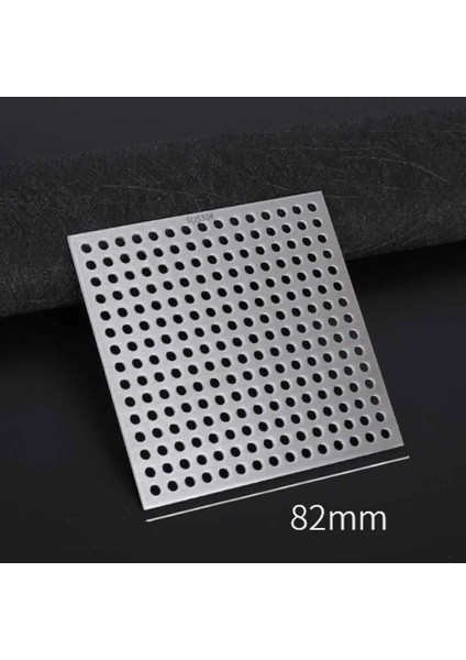 82MM Tarzı Kare Yer Sifonu Kapağı Paslanmaz Çelik Saç Filtresi Yakalayıcı Stoper Net Anti Koku Balkon Lavabo Yer Sifonu Kapağı Kayma (Yurt Dışından)
