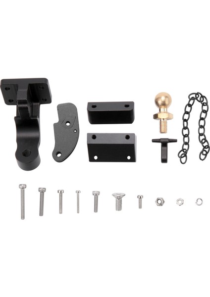 Cnc Metal Arka Tampon Çekme Römork Kancası Eksenel Scx6 Jlu Wrangler 1/6 Rc Paletli Araba Yükseltme Parçaları Aksesuarları (Yurt Dışından)
