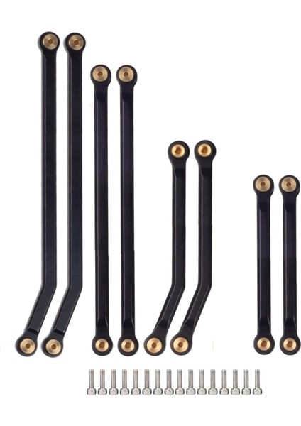 8 Adet Cnc Yüksek Gümrükleme Şasi Bağlantı Çubuğu 1/24 Rc Paletli Araba Eksenel SCX24 AXI00005 Için Y-Link'i Değiştirin, 2 (Yurt Dışından)
