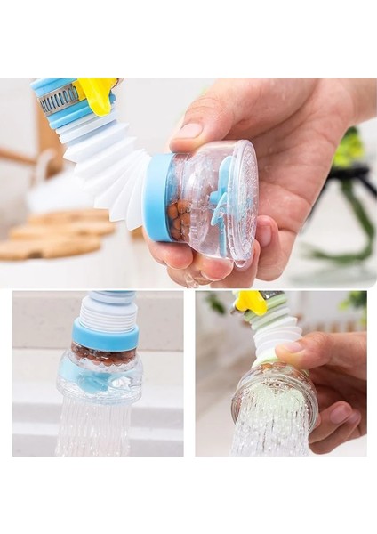 Sürüm 2 Mavi Stil Musluk Havalandırıcı Yağmur Biçimli Duş Başlığı Mutfak Banyo Aksesuarları Lavabo Musluğu Su Tasarrufu Arayüzü Rotasyon Ayarı Havalandırıcı Fıskiye (Yurt Dışından) fırsatları