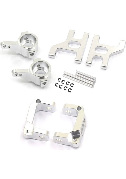 Metal Ön Direksiyon Kupası C Hub Taşıyıcı Süspansiyon Kolu Seti 1/10 Rc Paletli Araba CC01 Cc-01 Yükseltme Parçaları, 2 (Yurt Dışından)