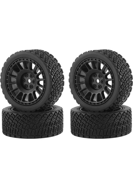 66MM 1/10 Rc Araba Lastikleri Yol Touring Drift Araba Lastiği Tekerlekler Için TT01 TT02 TT02B XV01 TA06 Ptg-2, Siyah (Yurt Dışından)