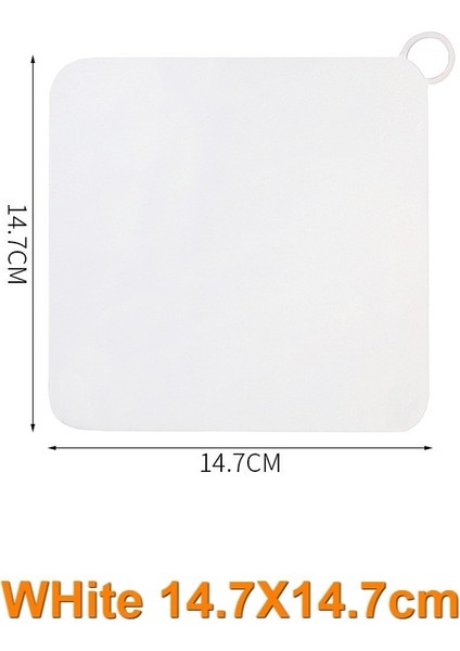 Beyaz 14.7X14.7CM Stili Licone Yer Sifonu Deodorant Pedi Mutfak Lavabo Süzgeci Tuvalet Pedi Banyo Anti Koku Kanalizasyon Deodorant Kapağı Su Durdurucu (Yurt Dışından)