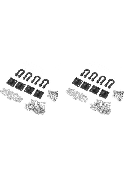 8 Adet Römork Çekme Tokası Çekme Kelepçe Kancası 1/10 Rc Kaya Paletli Eksenel SCX10 Trx4 D110 Rc Araba Kamyon (Yurt Dışından)