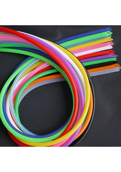 Net Stil Kimlik 3mm Dış Çap 6mm 1 Metre Id Gıda Sınıfı Silikon Tüp Esnek Kauçuk Hortum Meşrubat Borusu Su Konektörü (Yurt Dışından)