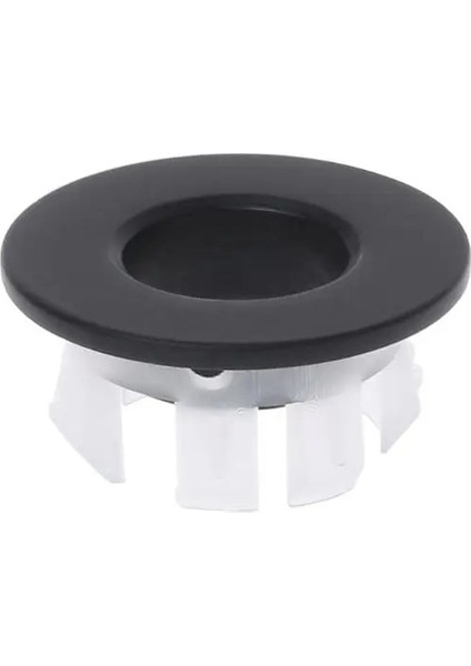 Siyah Stil Banyo Bak Taşma Kapağı Altı Ayak Yuvarlak Insert Krom Halka Delik Kapağı Lavabo Dolabı Havza Taşma Halkası Aksesuarları (Yurt Dışından)