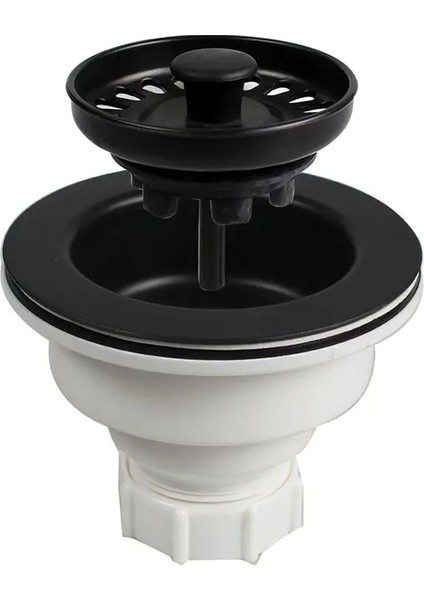 Siyah Stil Mutfak Lavabo Drenaj Plastk Drenaj Düzeneği Süzgeç Sepeti Mutfak Kuvars Taş Lavabo Için Drenaj Durdurucu Çapı (Yurt Dışından) fiyatları